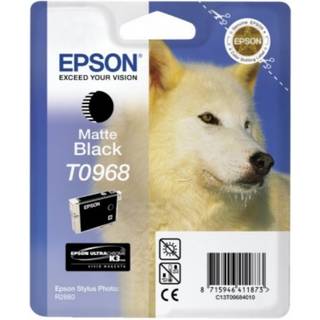 Epson T0968 - Matte Black Ink - Blækpatron Mat sort