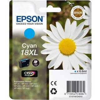 Cyan blækpatron 18XL - Epson - 6,6ml.