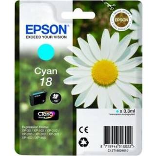 Epson 18 - Cyan Ink - Blækpatron Cyan