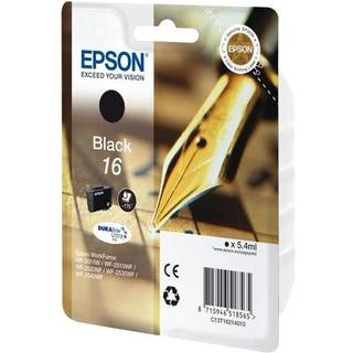 Epson blækpatron DuraBrite Ultra 16 Sort - På lager i butik