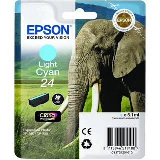 Epson Epson 24 Blækpatron Ljus cyan T2425