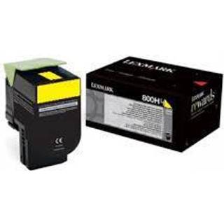 80C0H40 LEXMARK 800H4 TONER CARTRIDGE YELLOW 3K FOR CX-410DE