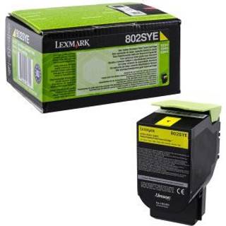 80C2SYE LEXMARK 802SYE CORPORATE TONER CARTRIDGE YELLOW 2K FOR CX-310DN MFP