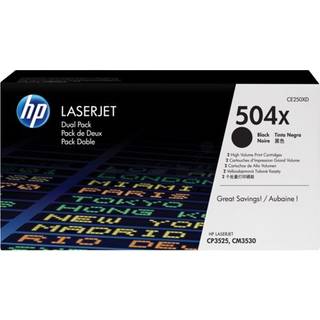 HP Color Toner 504X, sort, 10.500 sider