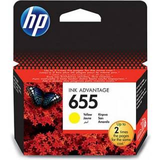 HP 655 / CZ112AE - Blækpatron Gul