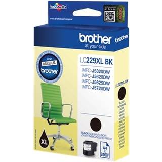 Sort blækpatron - Brother LC229XLBK - 48,2ml