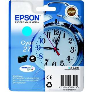 Epson Epson 27 Blækpatron Cyan T2702