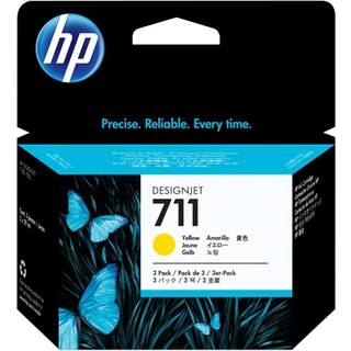 HP 711 Y Ink 3x29ml - CZ136A blæk