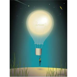 Tilbud: Spar 40% - Dreaming - Plakat 30x40 cm fra ViSSEVASSE