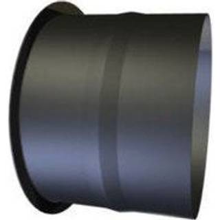 Metalbestos 130 mm murbøsning, lige 100mm Sort røgrør