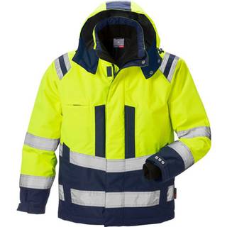 Fristads 119626 Hi Vis Airtech® vinterjakke kl.3 4035 / Arbejdsjakke Hi-Vis gul/Marine 4XL