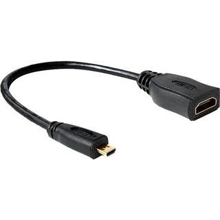 Delock High Speed Micro HDMI til HDMI-kabel med Ethernet, 23 cm