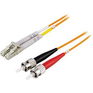 DELTACO Fiber cable LC - ST, duplex, multimode, 2m