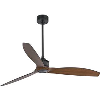 Just Fan M loftventilator, sort/mørkt træ