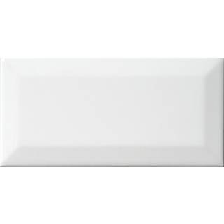 Vægflise Arredo Metro Biselado Facetkant Hvid Blank 7,5x15 cm