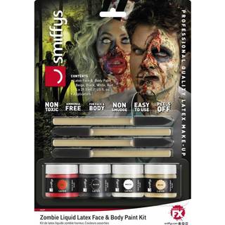Zombie Flüssig Latex / 4-farbiges Set