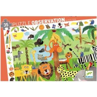 Djeco Observationspuslespil Jungle 35 Brikker