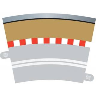 Scalextric Radius 3 Single Lane Curve Border 4 STK. [Levering: 1-2 dage]
