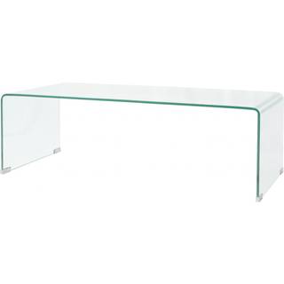 Sofabord 98X45X30 Cm Hærdet Glas Transparent