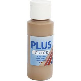 Plus Color Hobbymaling Lys Brun 60ml - Hurtig Tørring