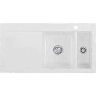 Lavabo Mera 100 vask i hvid keramik med kurveventil 1000x510 mm