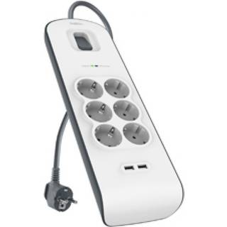 Belkin Surge Plus 6-fold incl. 2 x USB 2,4A