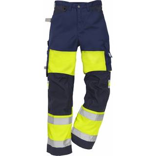 Fristads 111192 Hi Vis Bukser dame kl.1 2139 / Arbejdsbukser Hi-Vis Orange/Marine 36