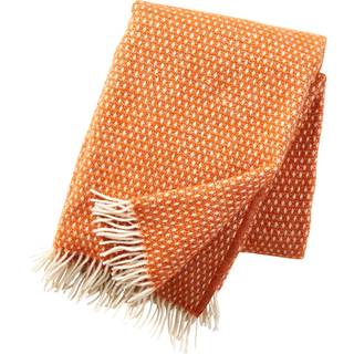 Klippan Yllefabrik Knut tæppe 130x200 Cm - Plaider & Tæpper Uld Orange - 209207