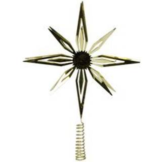 Top Stjerne, H34 x Ø25cm, guld