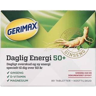 Ginseng, D-vitamin og magnesium (På lager i varehus)