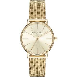 Armani Exchange Quartz Gold Dial Steel Strap Women's Watch AX5536