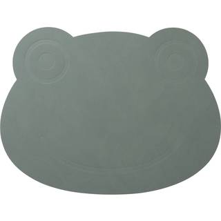 LindDNA - Dækkeserviet - Kids Table Mat "Frog" - Nupo army green