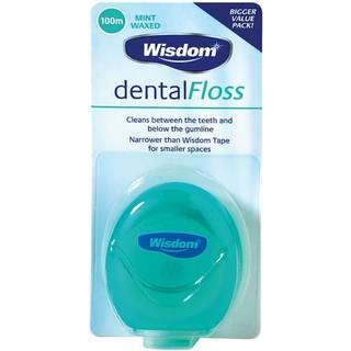 Tandtråd uden PFAS Wisdom Mint Waxed 100 mtr.