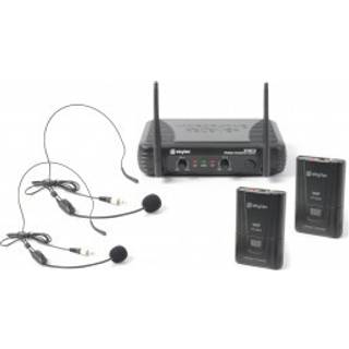 Dobbelt trådløst Mikrofonsæt STWM712H med 2 Headset mikr mikrofonsystem mikrofon