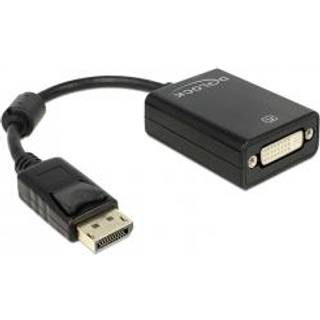 Delock Adapter DisplayPort han til DVI hun - Sort