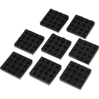 Højttaler gummifødder, selvklæbende | 8-stk. pakke (40x40 mm.) | PRIS-MATCH