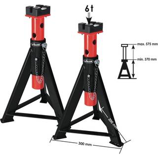 VIGOR 2 bukke til 6 tons Højde 370 - 575 mm (V2648)