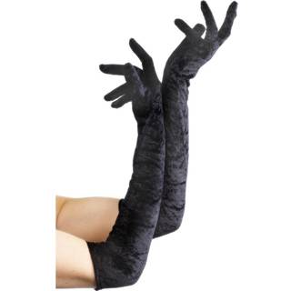 Fever Velveteen Gloves 22546 Black