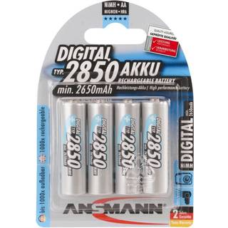 Genopladeligt AA-batteri NiMH 4 stk Ansmann HR06 2650