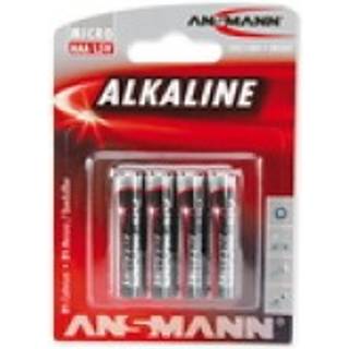 Ansmann 5015553 Batteri alkalisk, Micro AAA/LR03, pakke med 4