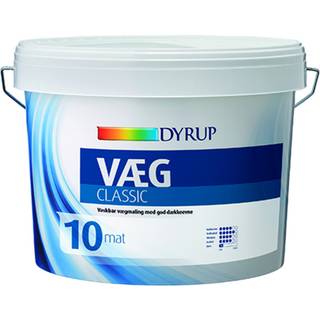 Dyrup vægmaling classic 10,8 liter - hvid (På lager i varehus)