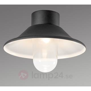 Vega LED-loftlampe, udendørs, sort, Ø 30 cm