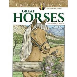 Creative Haven Great Horses Coloring Book
