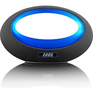 Lenco BT-210 - Bluetooth® Stereo speaker with 8 hours playing time and 6 W output power plus LED lights -Black