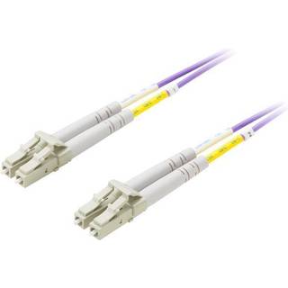 DELTACO fiberkabel, <b>LC - LC, 50/125</b>, OM4, duplex, multimode, 10
