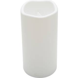 Storm LED Bloklys, Ø10 x H20 cm, hvid