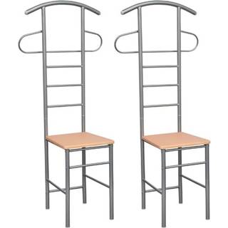 stumtjener med stol 2 stk. metal