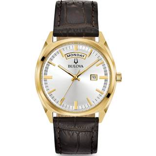 Bulova 97C106 Sølvfarvet/Læder Ø39 mm