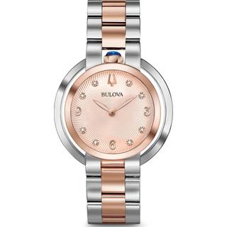 Bulova 98P174 Rosa guldfarvet/Rosaguldtonet stål Ø35 mm