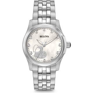 Bulova 96P182 Hvid/Stål Ø32 mm